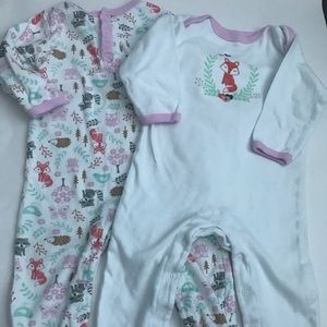 2 HB baby girl 18 months rompers